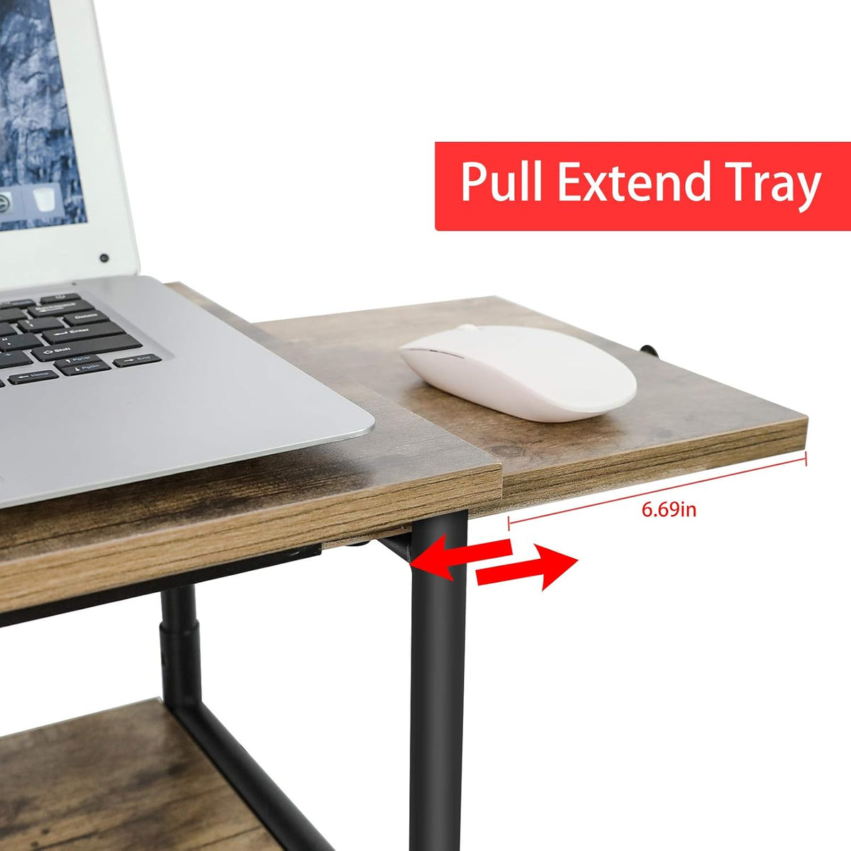 Adjustable Height 3-Tier End Table G22024