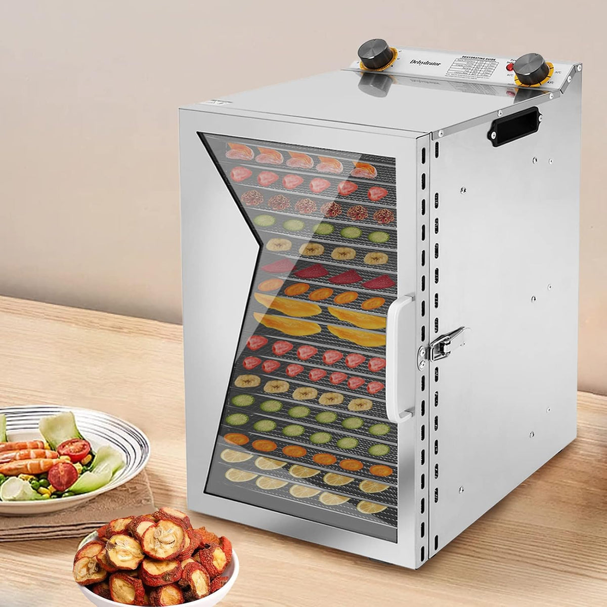 18 Stainless Steel Trays Food Dehydrator O2590