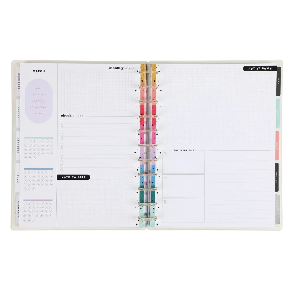 18 Month Planner, July 2023 – Dec 2024, Monthly Layout, Big Sized 8.5” x 11” J80022