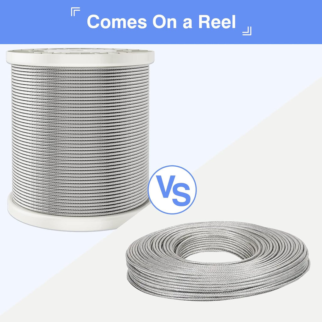 1/8 T316 Stainless Steel Cable 650 ft Y4111
