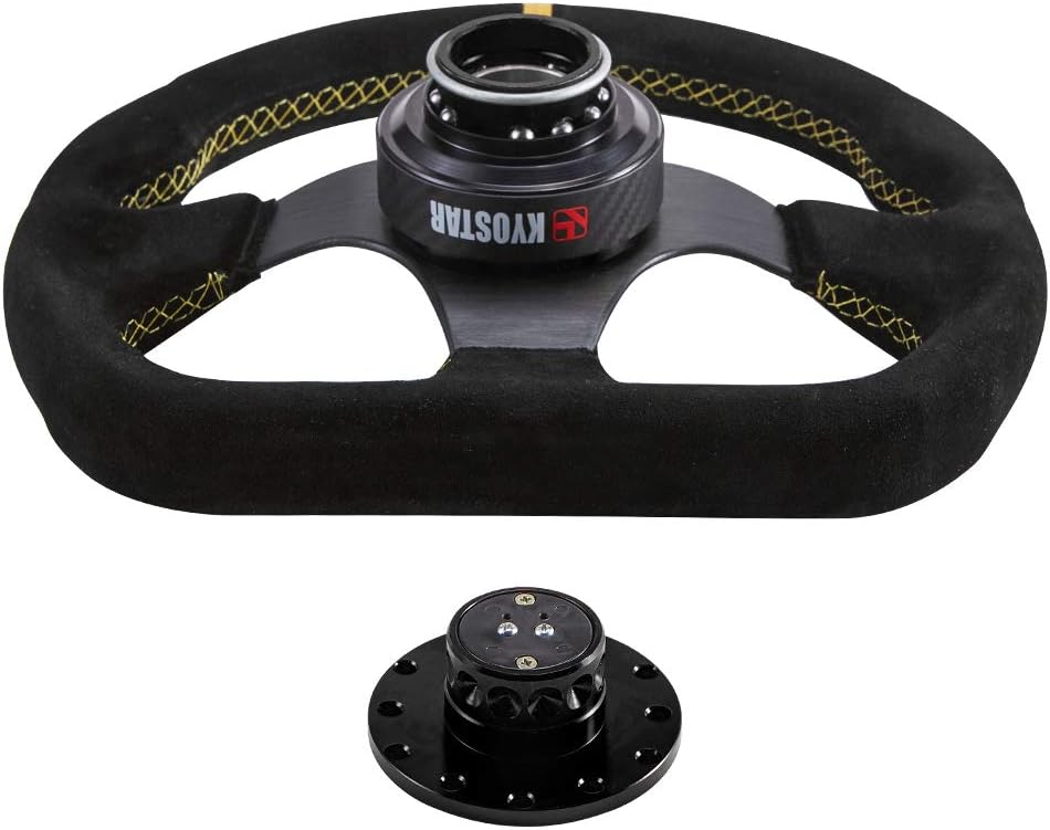 Steering Wheel Quick Release Hub Adapter with Carbon Fiber Ring R164