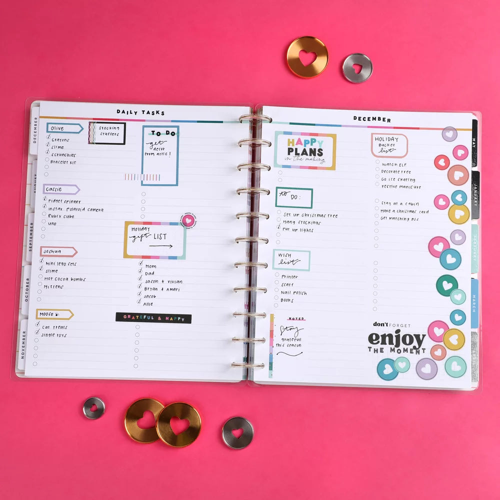 18 Month Planner, July 2023 – Dec 2024, Monthly Layout, Big Sized 8.5” x 11” J80022