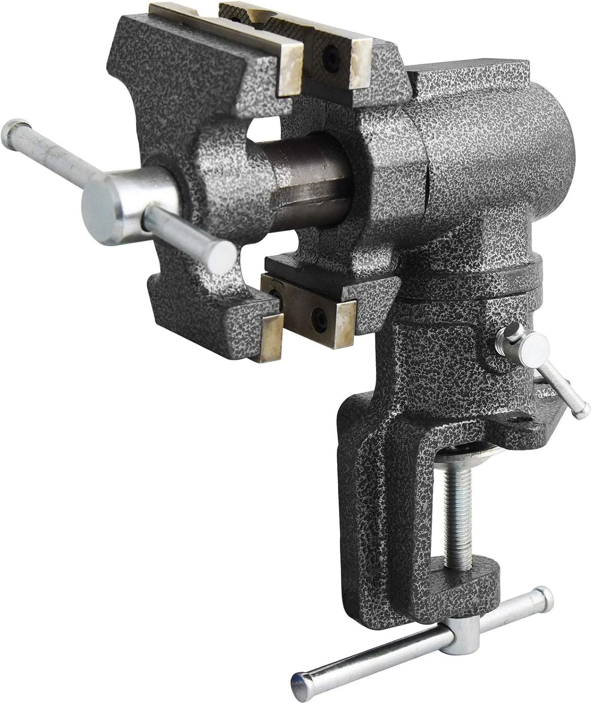 2-1/2 inch Mini Jaw Portable Clamp-on Table Bench Vise with Soft Jaw Covers S286475