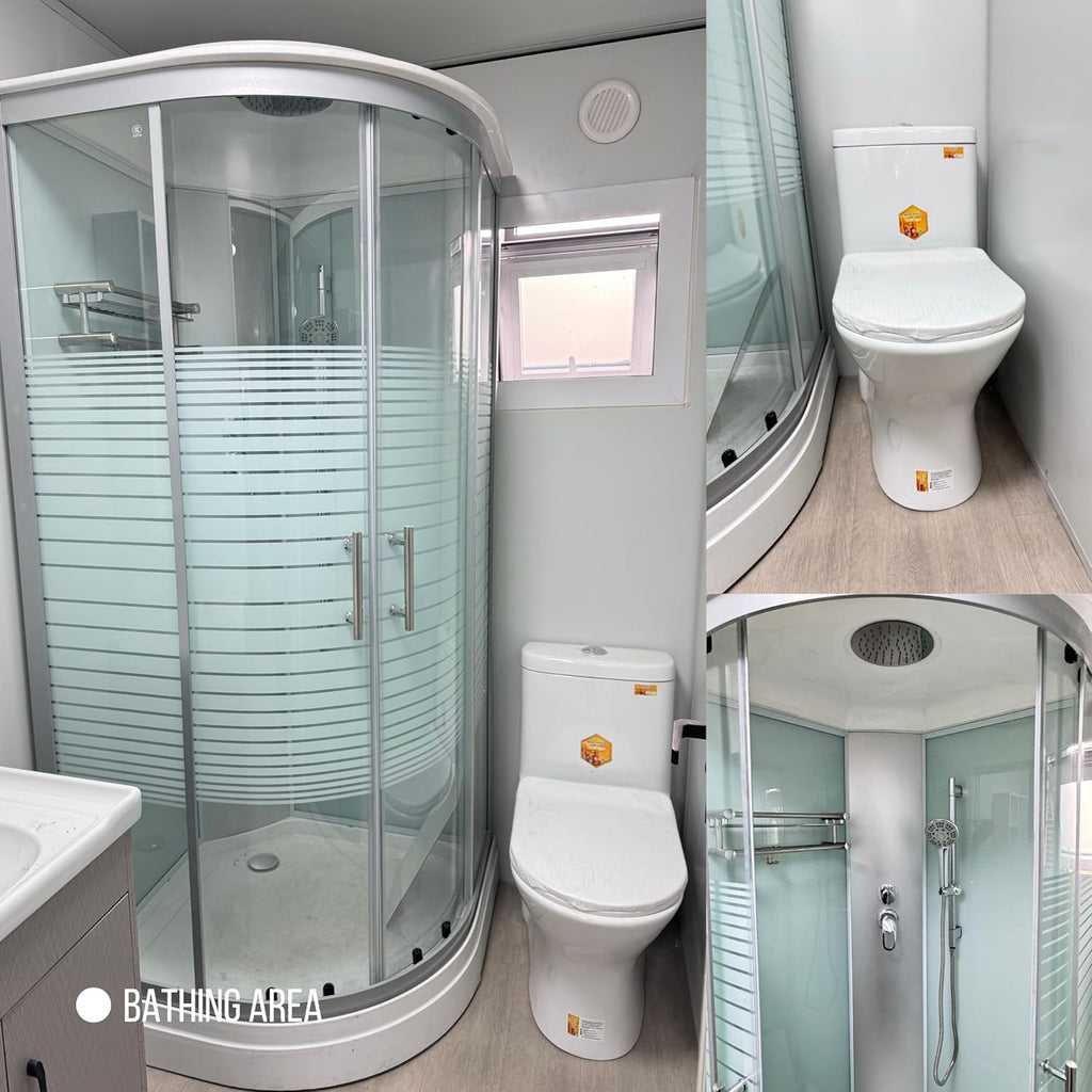 Prefabricated White Expandable Modern Prefab House with 1 Bathroom 1 Living Room and 2 Bedroom R892
