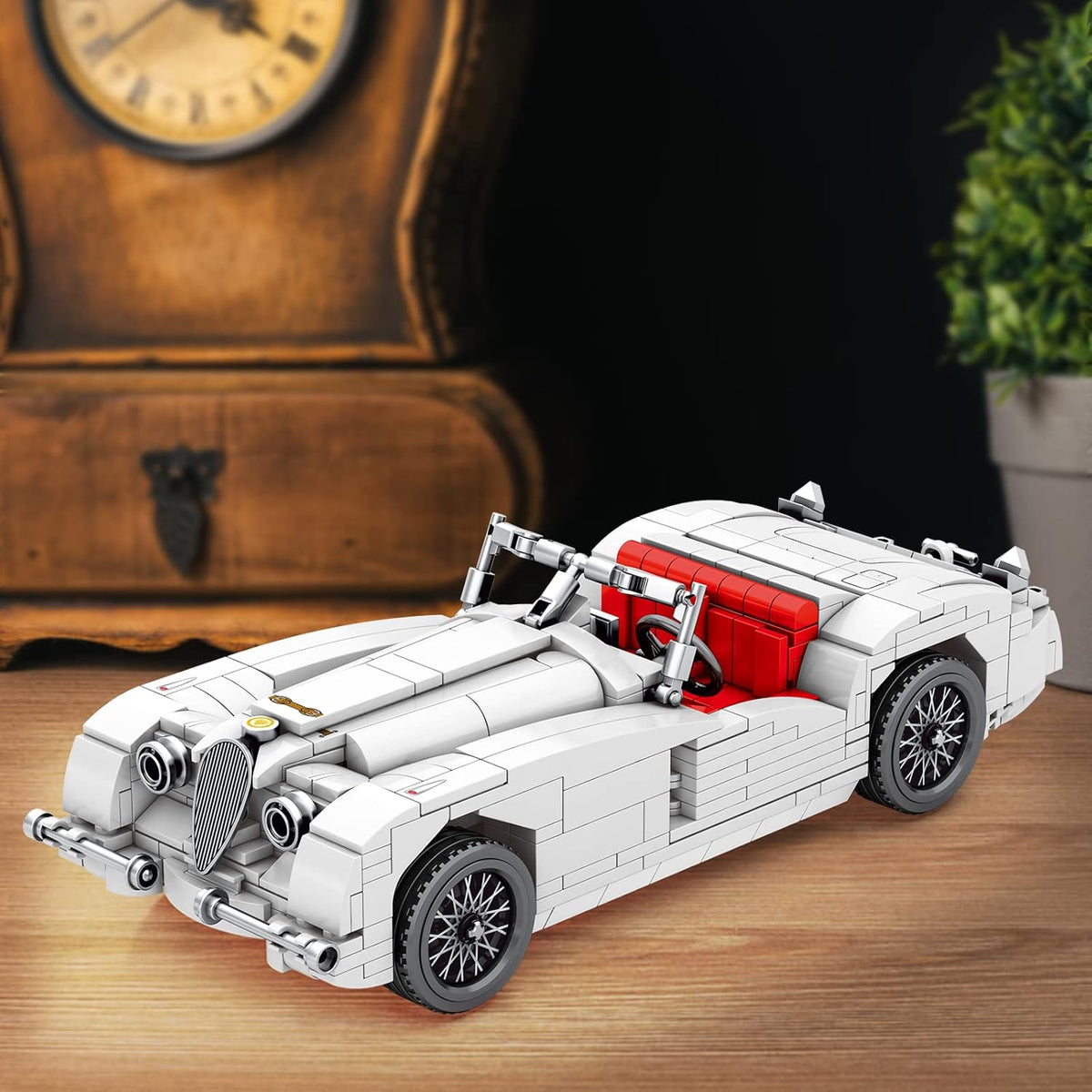 Vintage Pull Back Cars Building Set F47596