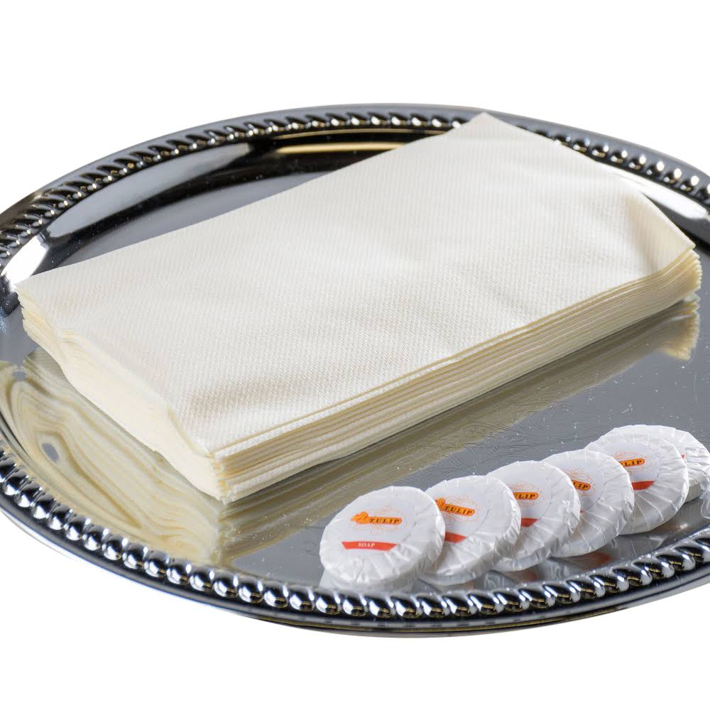 Ecru Linen Like Guest Towel D915986