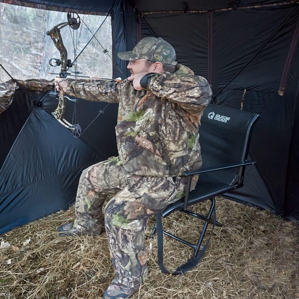 Portable Folding Swivel Hunting Chair 500-lb. Capacity Z269979