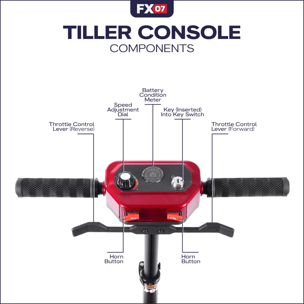 Red Automatic Foldable Mobility Scooter E862542