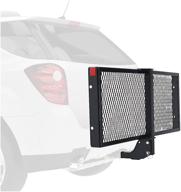 Black Hitch Mounted Folding Cargo Carrier O231981
