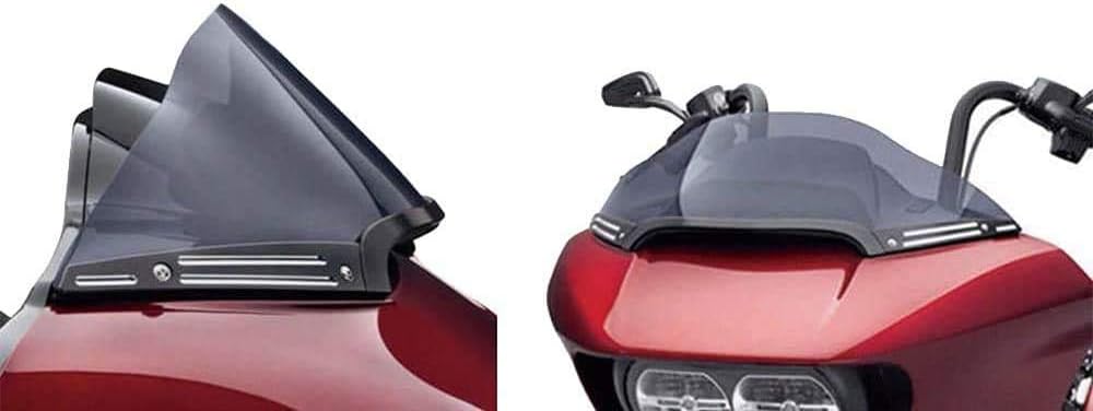 Black Split Windshield Side Trim Center Trim Kit for Harley Touring Road Glide Models Y300794