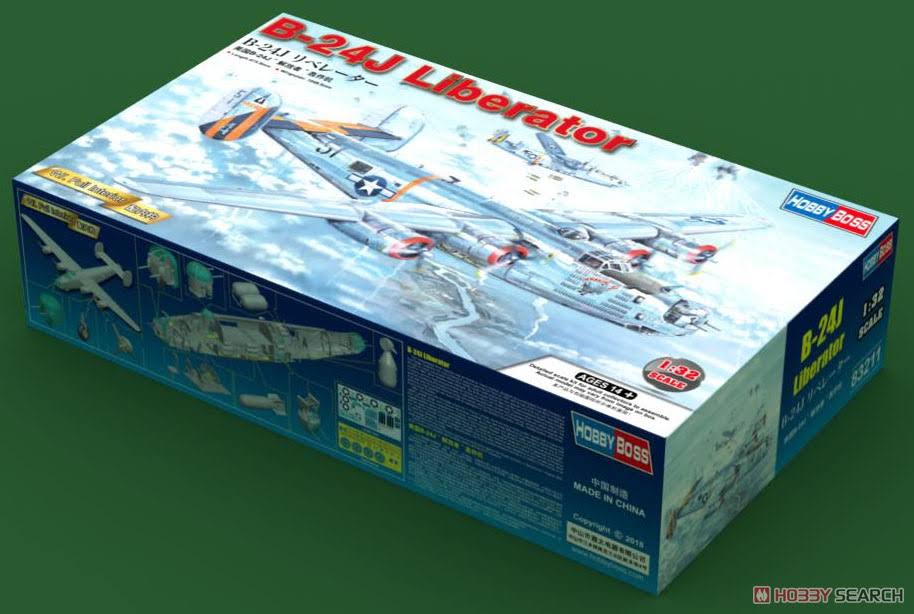 1/32 Consolidated B-24J Liberator Plastic Model Kit X3235