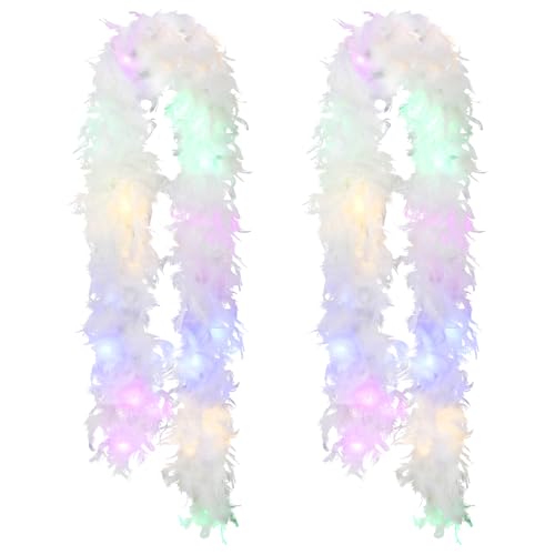 4.4 Yards 40G LED Feather Boa U5146