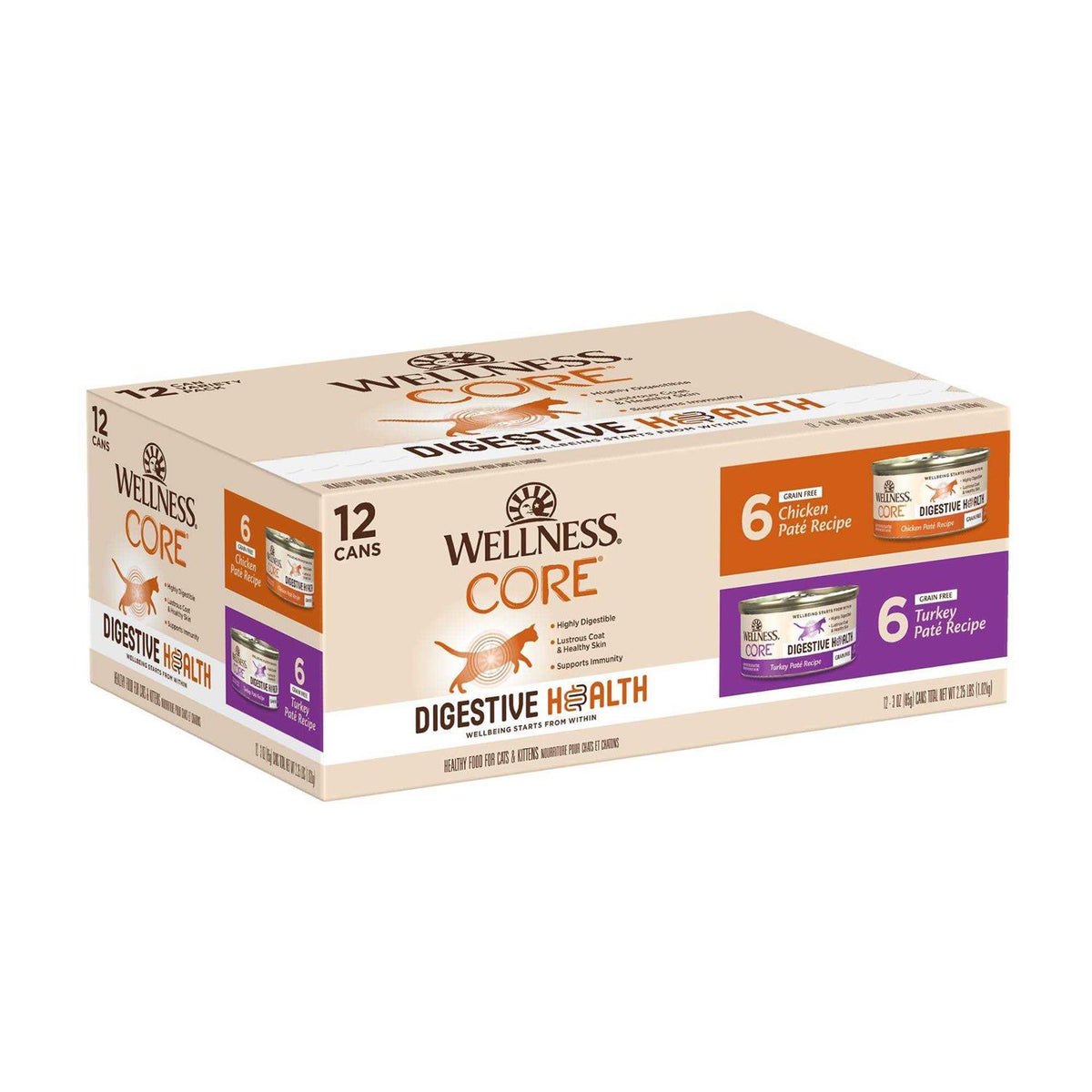 Chicken & Turkey Pate Variety Pack Wet Cat Food G43237