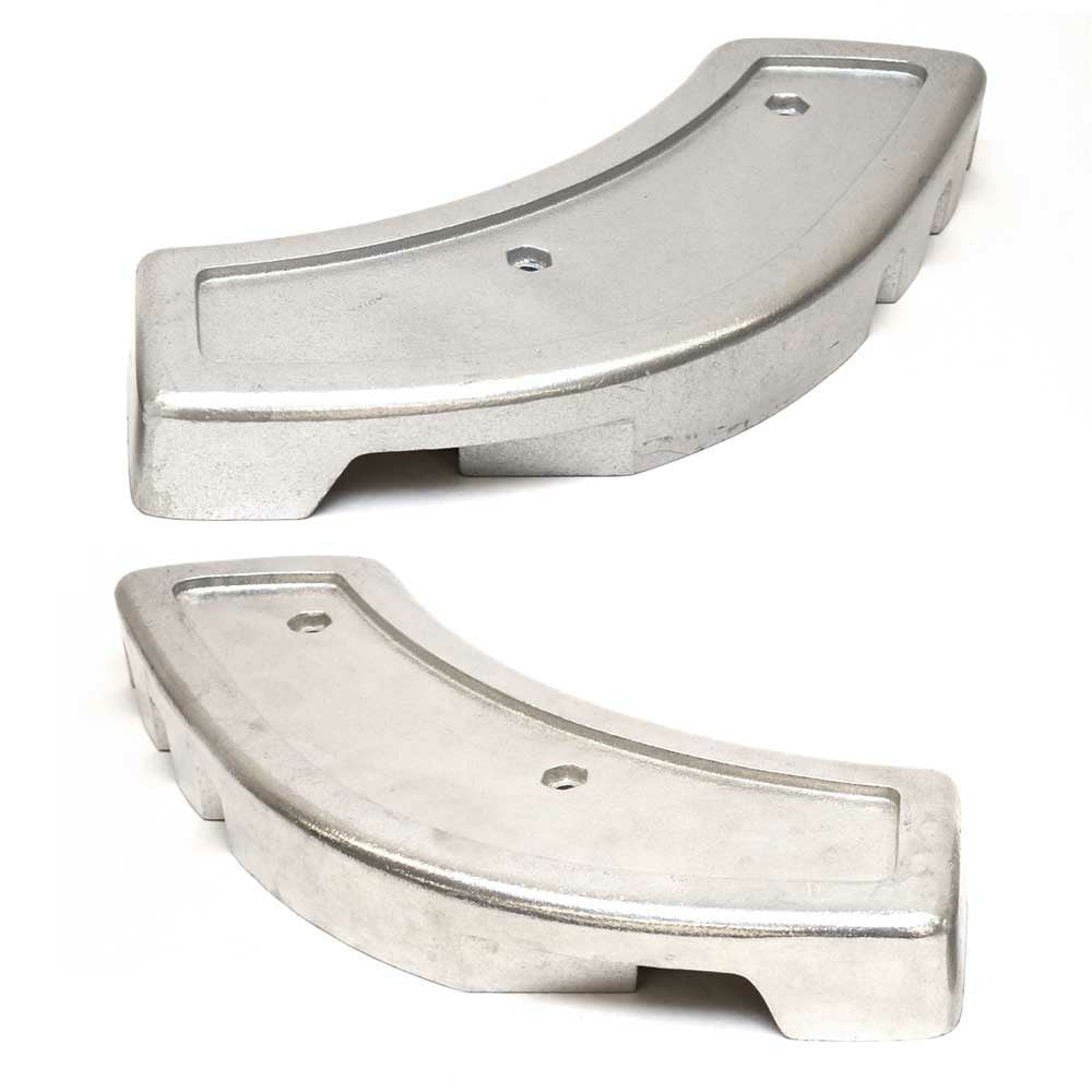 Pontoon Boat Corner Light Housings Aluminum (Set of 2) A16422