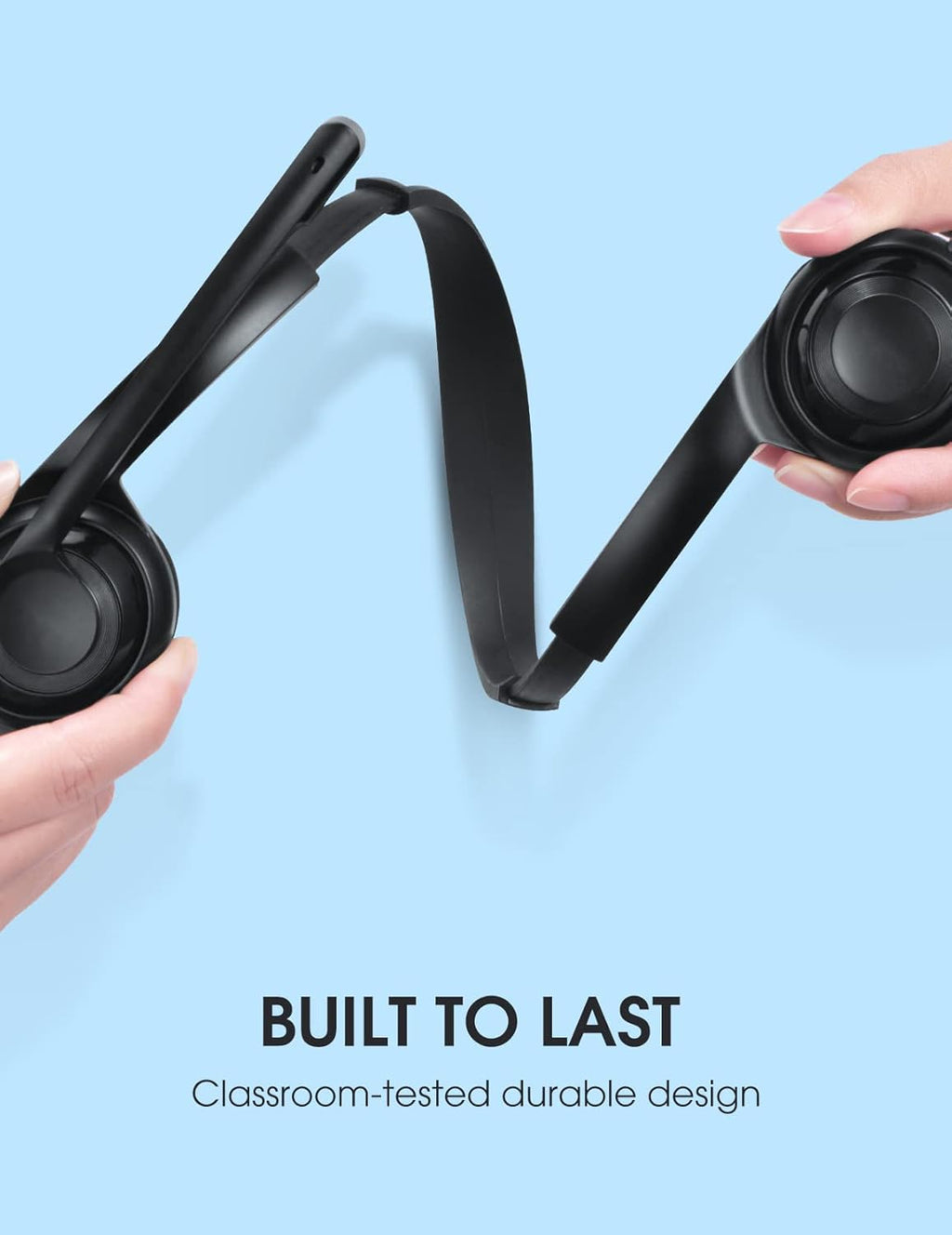 Wired On-Ear Headset with Microphone, 3.5mm Jack, Pack of 2 W10945