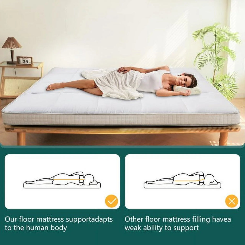 Reversible Sherpa Fleece Foam Floor Mattress K521051