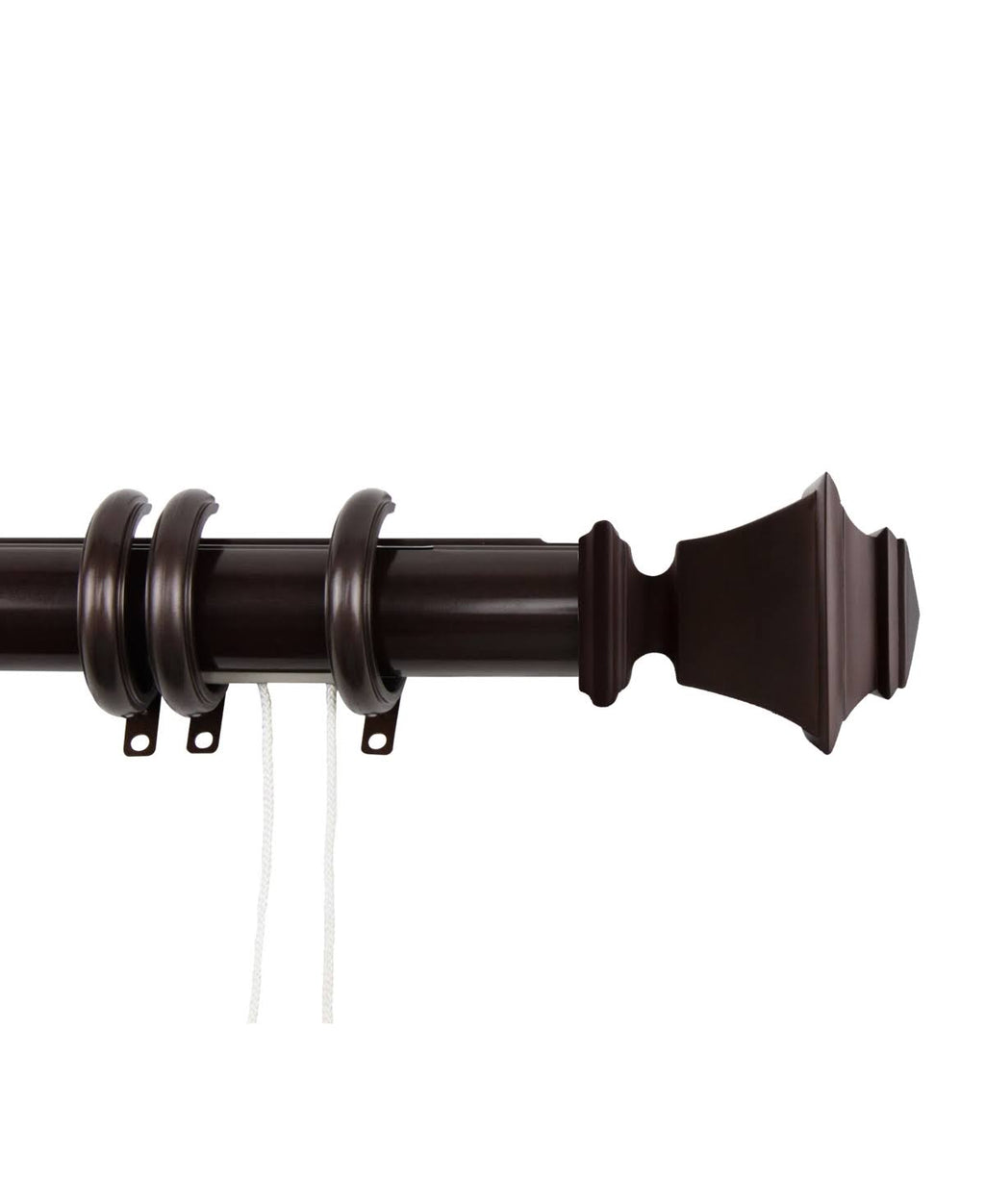 Decorative Traverse Rod with Ring in Satin Nickel L819748