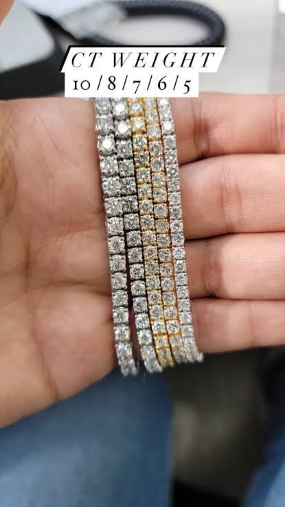 14K White Gold Chain Bracelet L49655