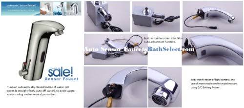 Touch Free Automatic Sensor Sink Faucet with Temperature Control Handle X277864