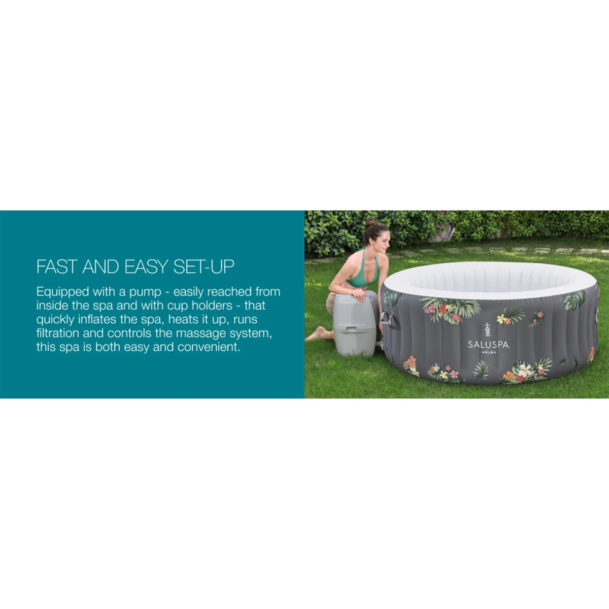 Inflatable Hot Tub with Cover P771118