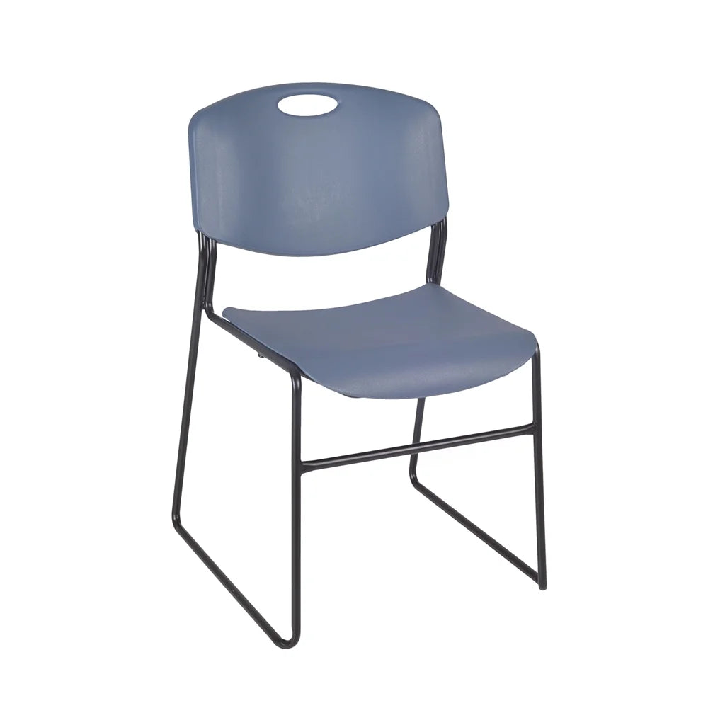 48" Square Breakroom Table & 4 Stack Chairs S624823