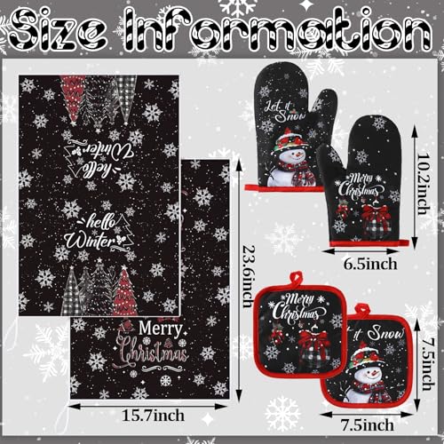 6 Pcs Christmas Kitchen Decor Set S634932
