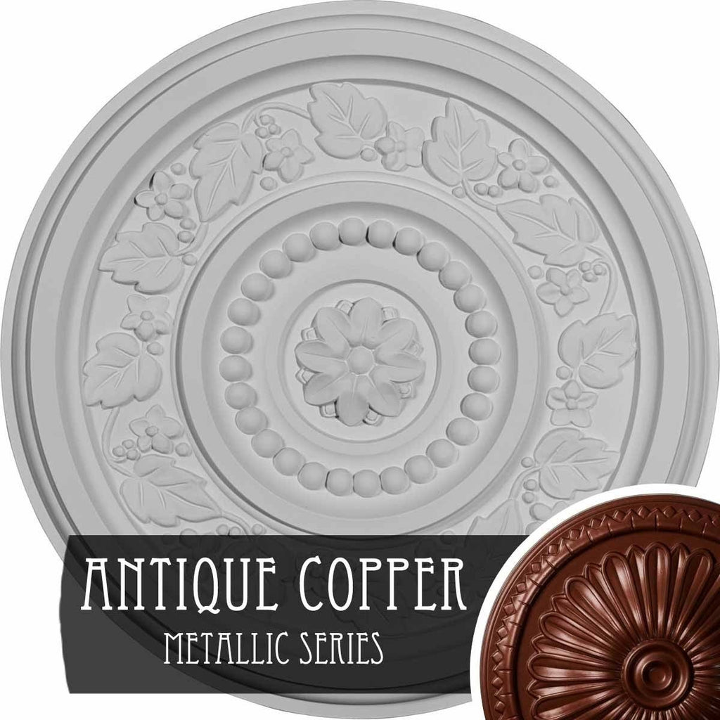 Bronze Blue Patina Marseille Ceiling Medallion L637