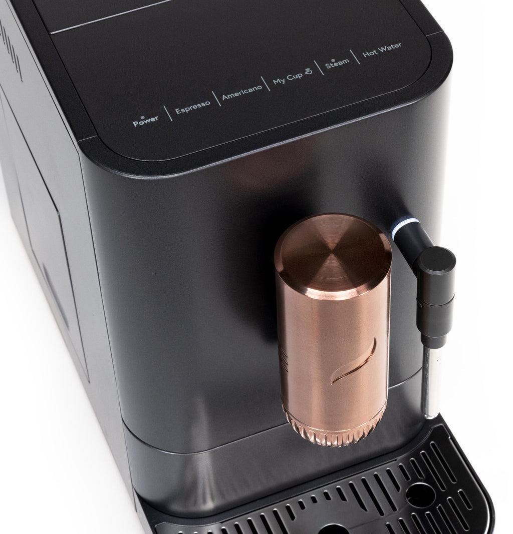 Automatic Espresso Machine with Milk Frother and Bean Grinder, Matte Black, 1.2 Liter S835
