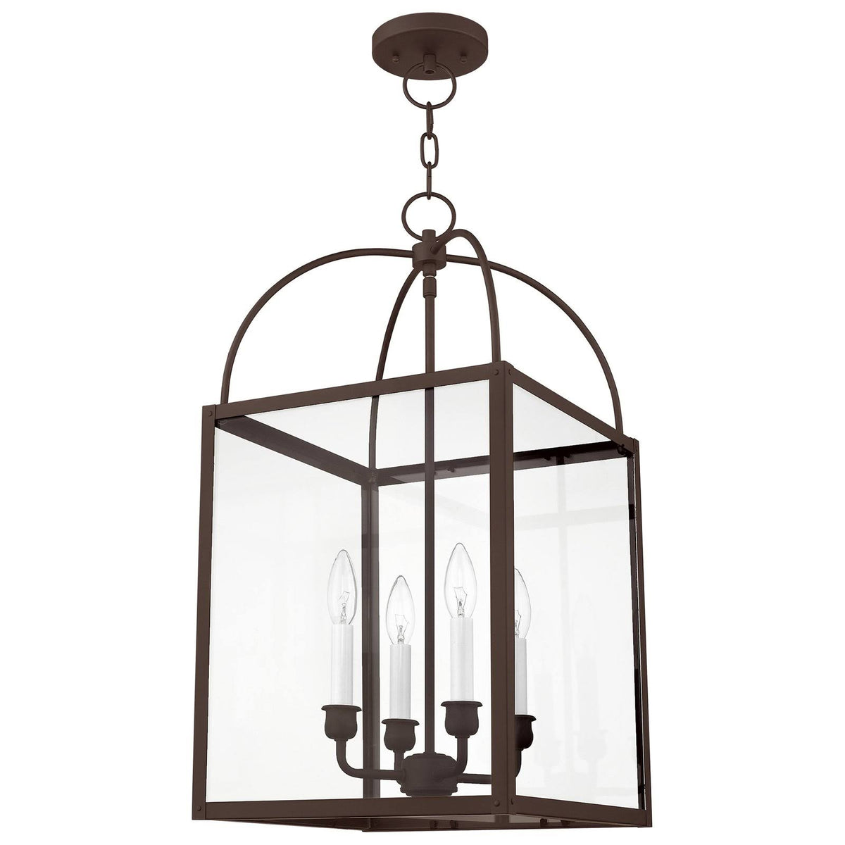 4 Light Black Chain Lantern J640868