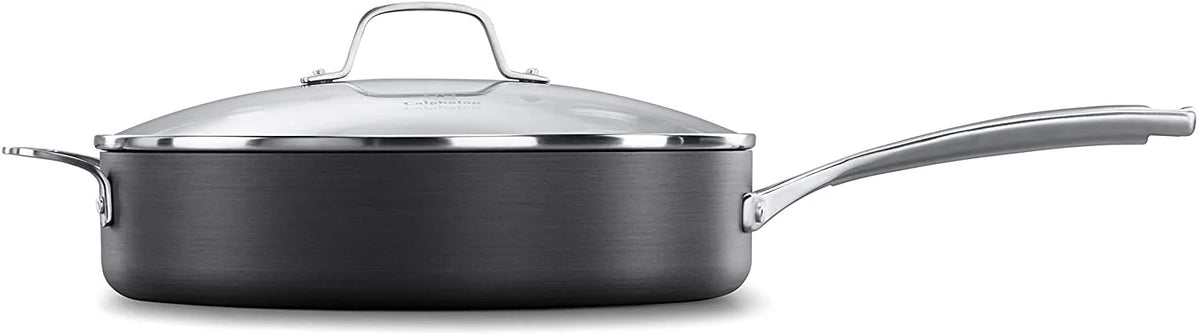 Hard-Anodized Nonstick Sauté Pan with Cover, 5-Quart T8240