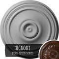 21 inch x 1 1/4 inch Hand-Painted Hickory Ceiling Medallion L697
