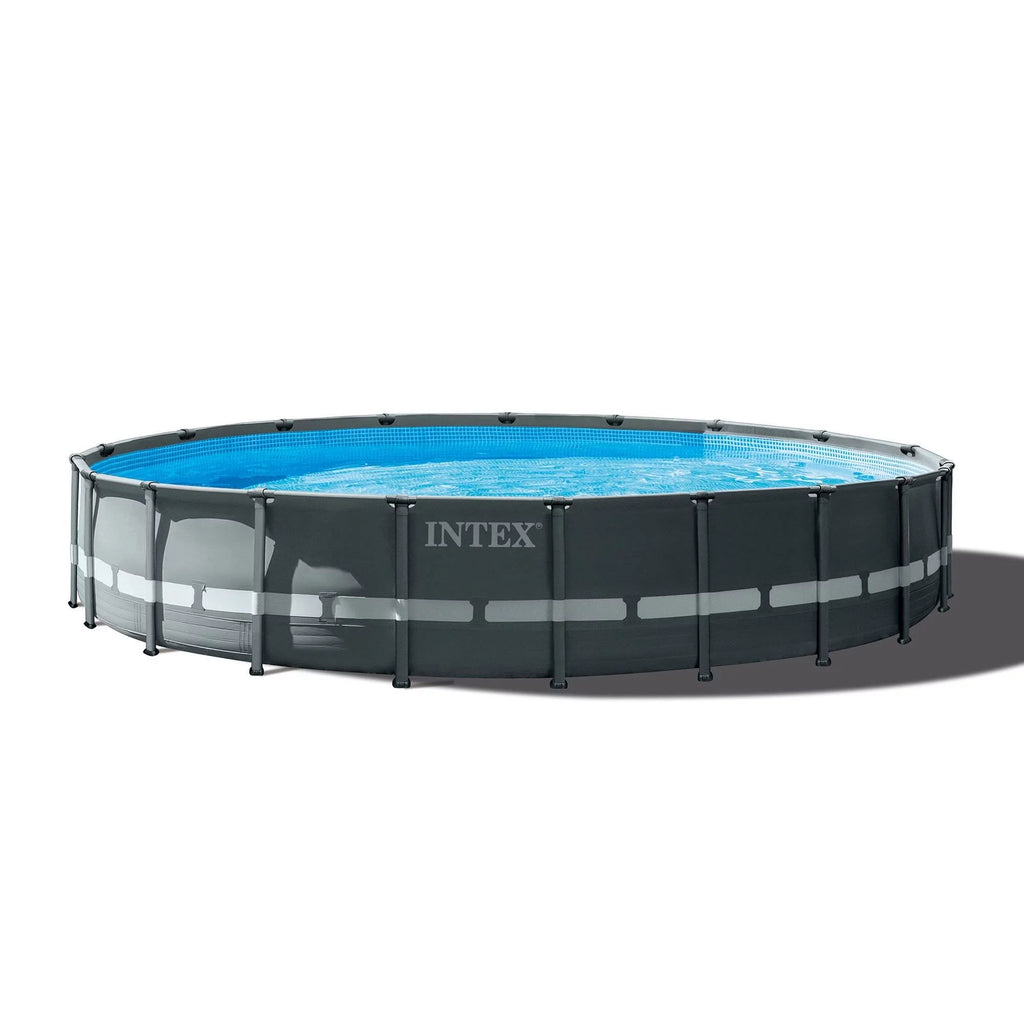 24ft x 52in Round Frame Pool, Loungers (2 Pack), Floating Cooler P488