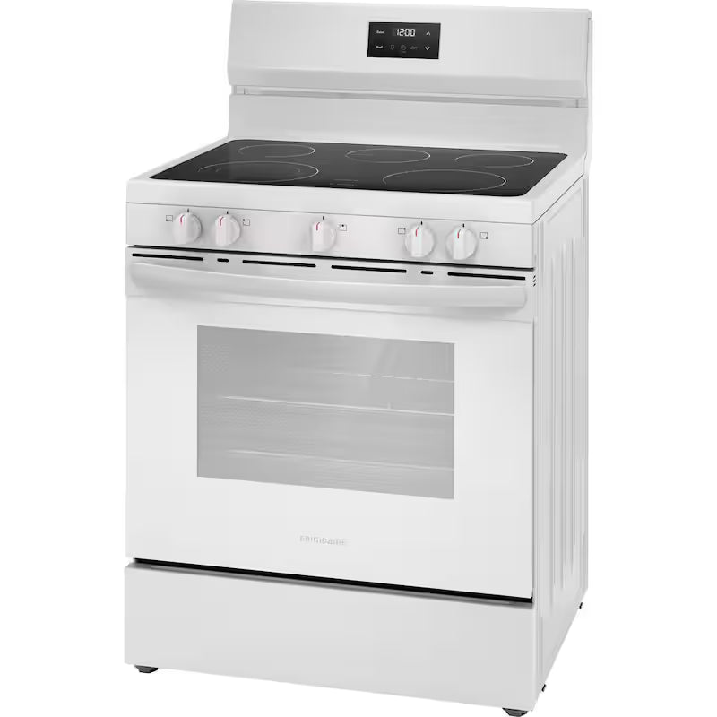 White 5 Element Freestanding Electric Range M221