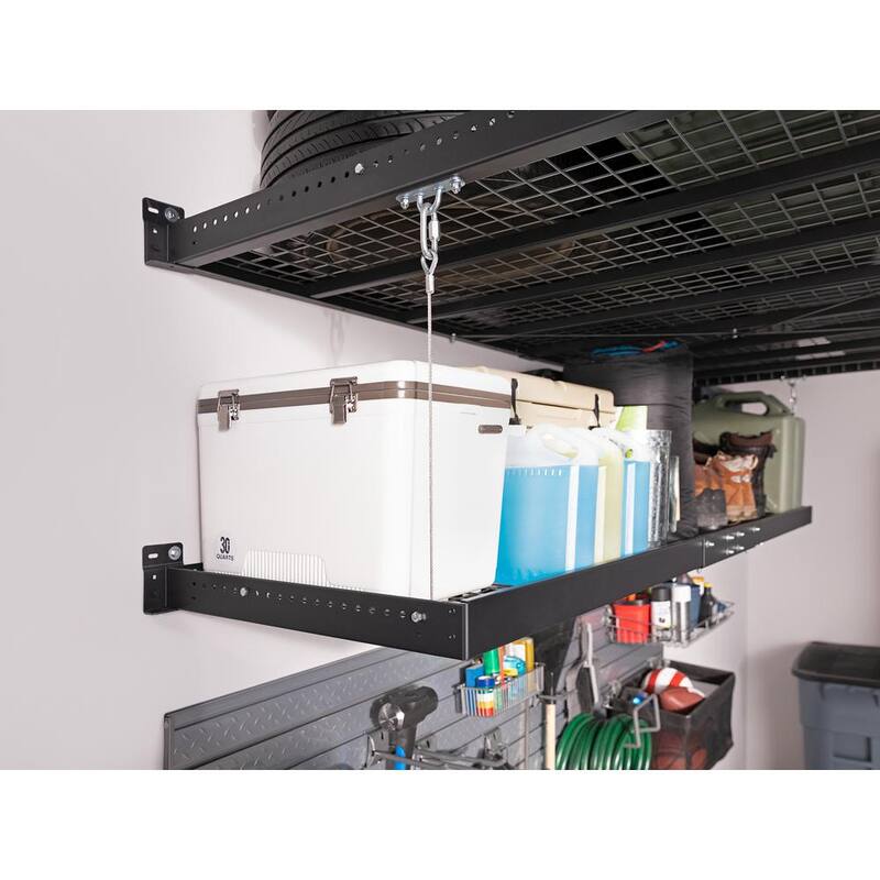 Steel Garage Wall Shelving in White (2-Pack) A43735