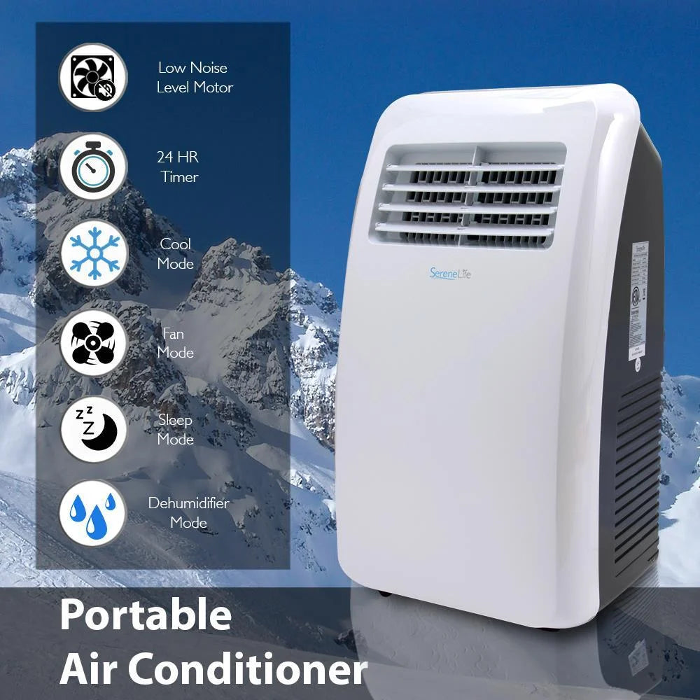 8,000 BTU Portable Air Conditioner with Dehumidifier and Fan Modes Z489666