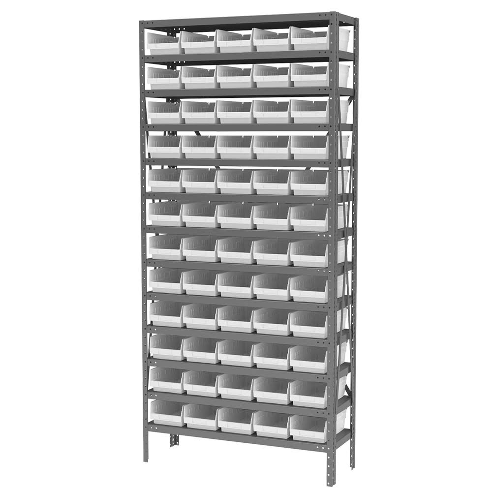 Steel Shelving with 60 Bins X30769