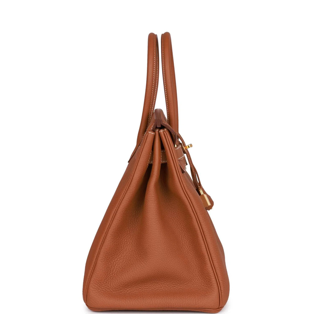 Gold Leather Handbag L522237