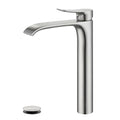 Brushed Nickel Single Handle Waterfall Vessel Sink Faucet T2804
