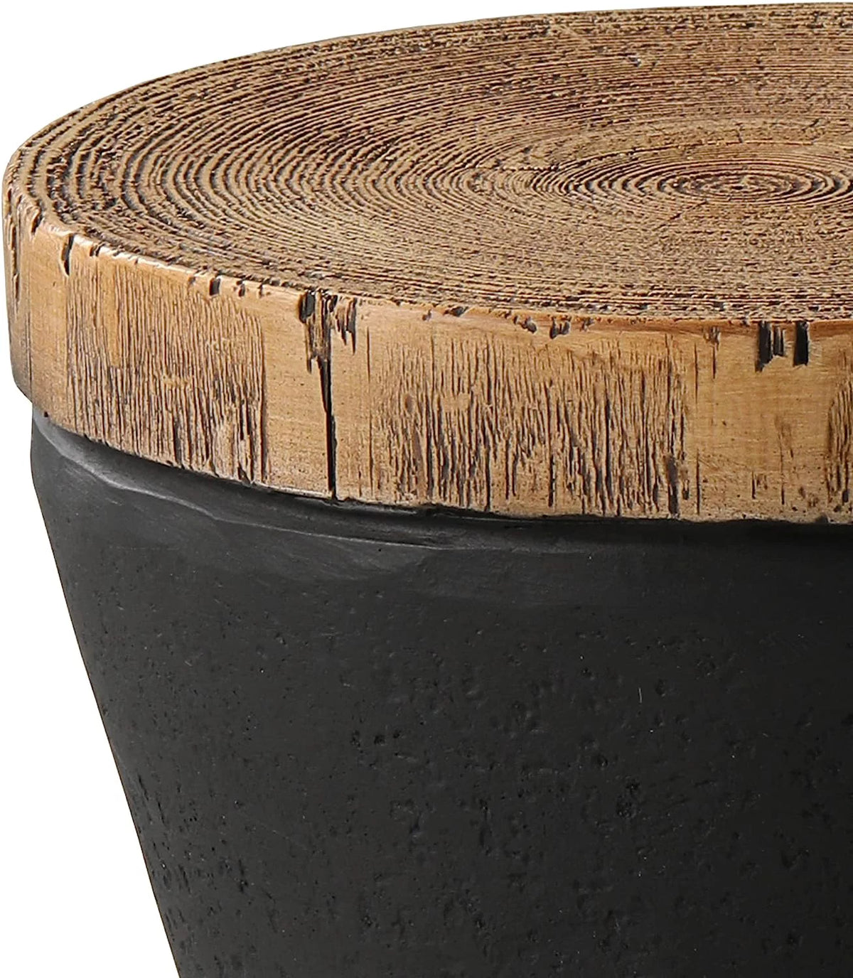 11" Hourglass Shaped Concrete Outdoor Accent Table N563924
