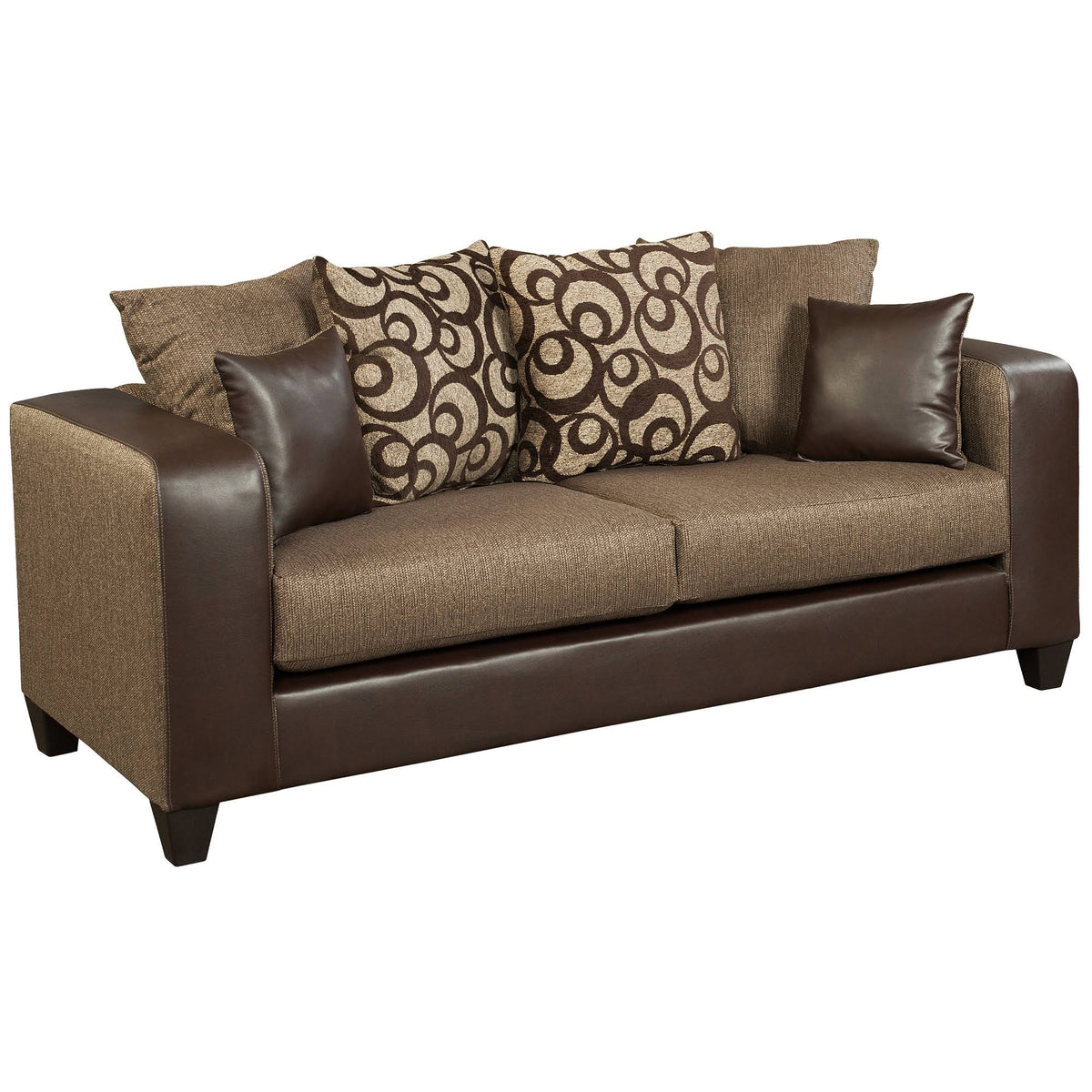 Espresso Chenille Sofa P2289