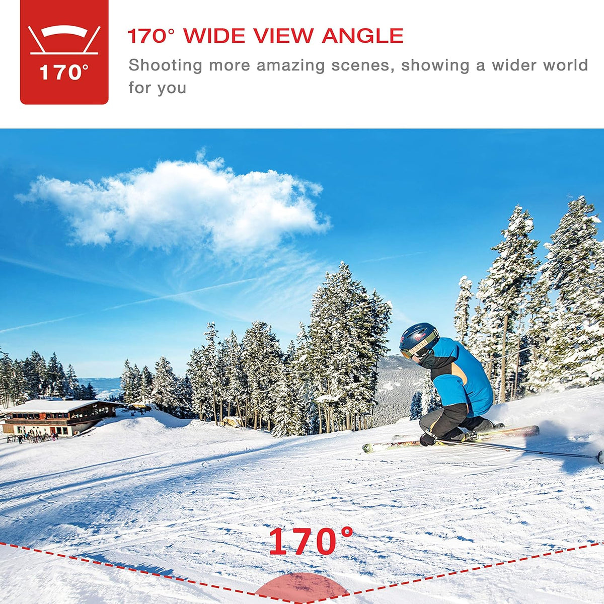 4K Waterproof Action Camera with 2 Batteries and Accessories Pack of 2 Z6570
