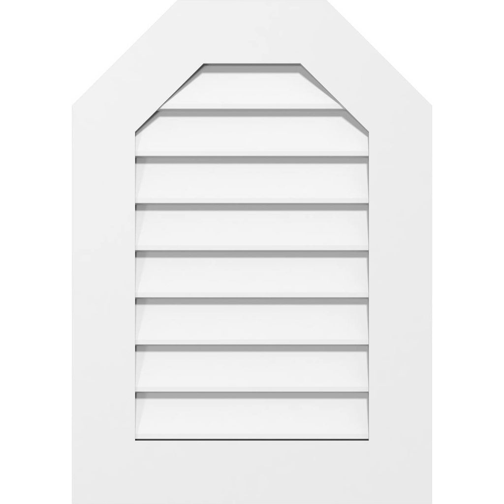 Octagonal Top Surface Mount PVC Gable Vent D49880