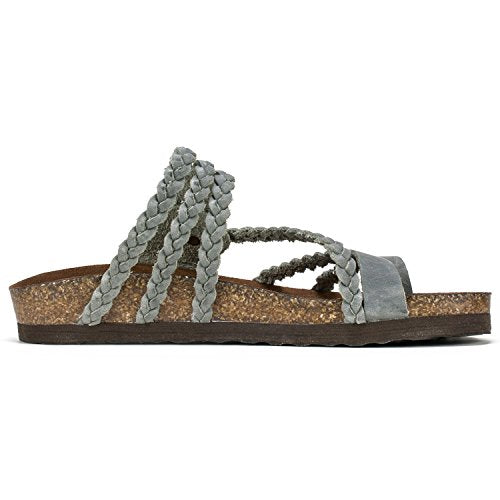 Women's Braided Comfort-Molded Footbed Sandal U905