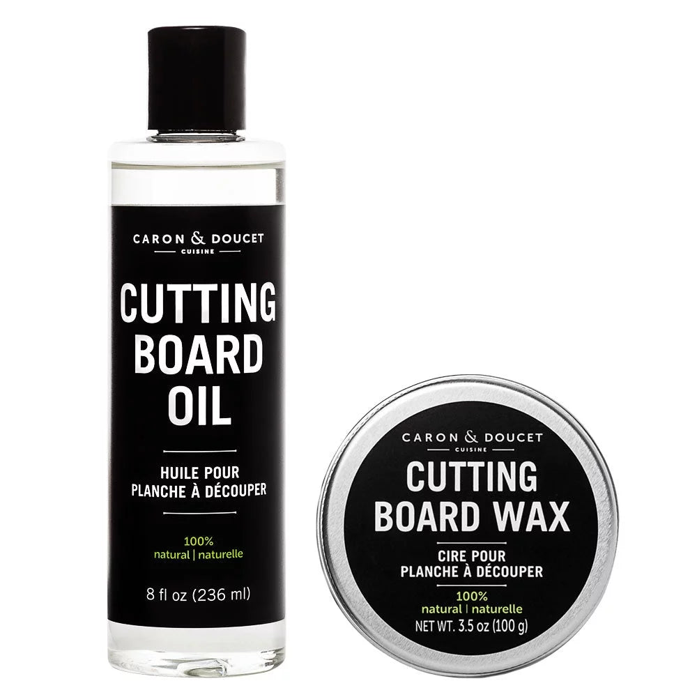 Cutting Board & Butcher Block Conditioning Oil & Wood Finishing Wax Bundle H944961