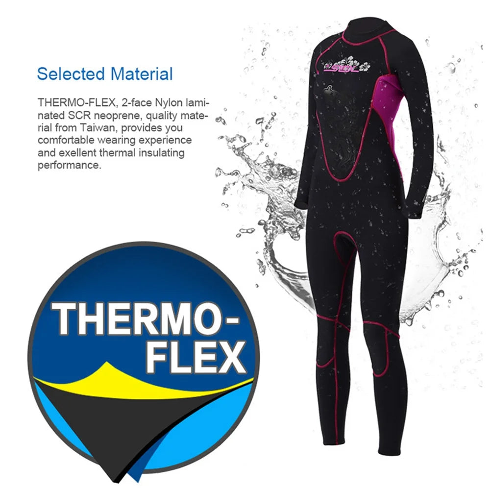 3MM Women Neoprene Full Body Wetsuit M W424