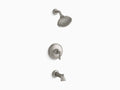Single-Handle 3-Spray Tub and Shower Faucet in Vibrant Brushed Nickel B56830