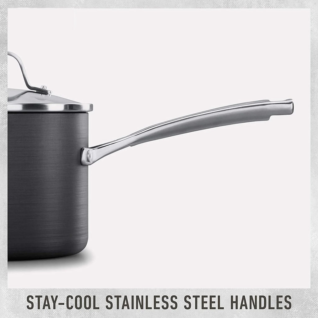 Hard-Anodized Nonstick Sauté Pan with Cover, 5-Quart T8240