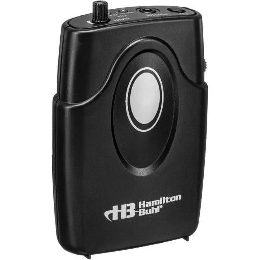 Assistive Listening Dual Frequency System with Transmitter, 6x Receiver, 6x Earbuds, Carrying Case B979690