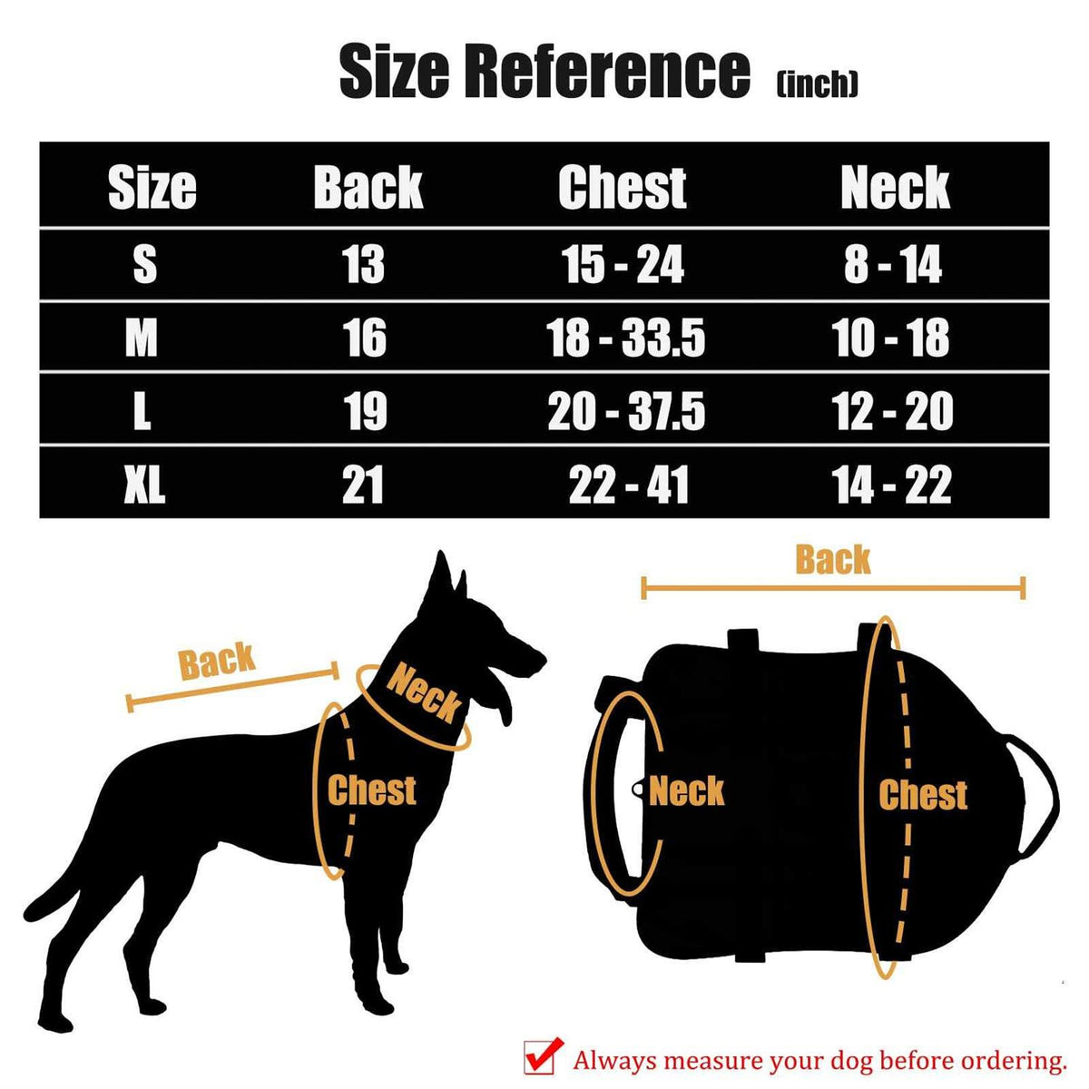 Tactical Dog Harness with Pouches F527683