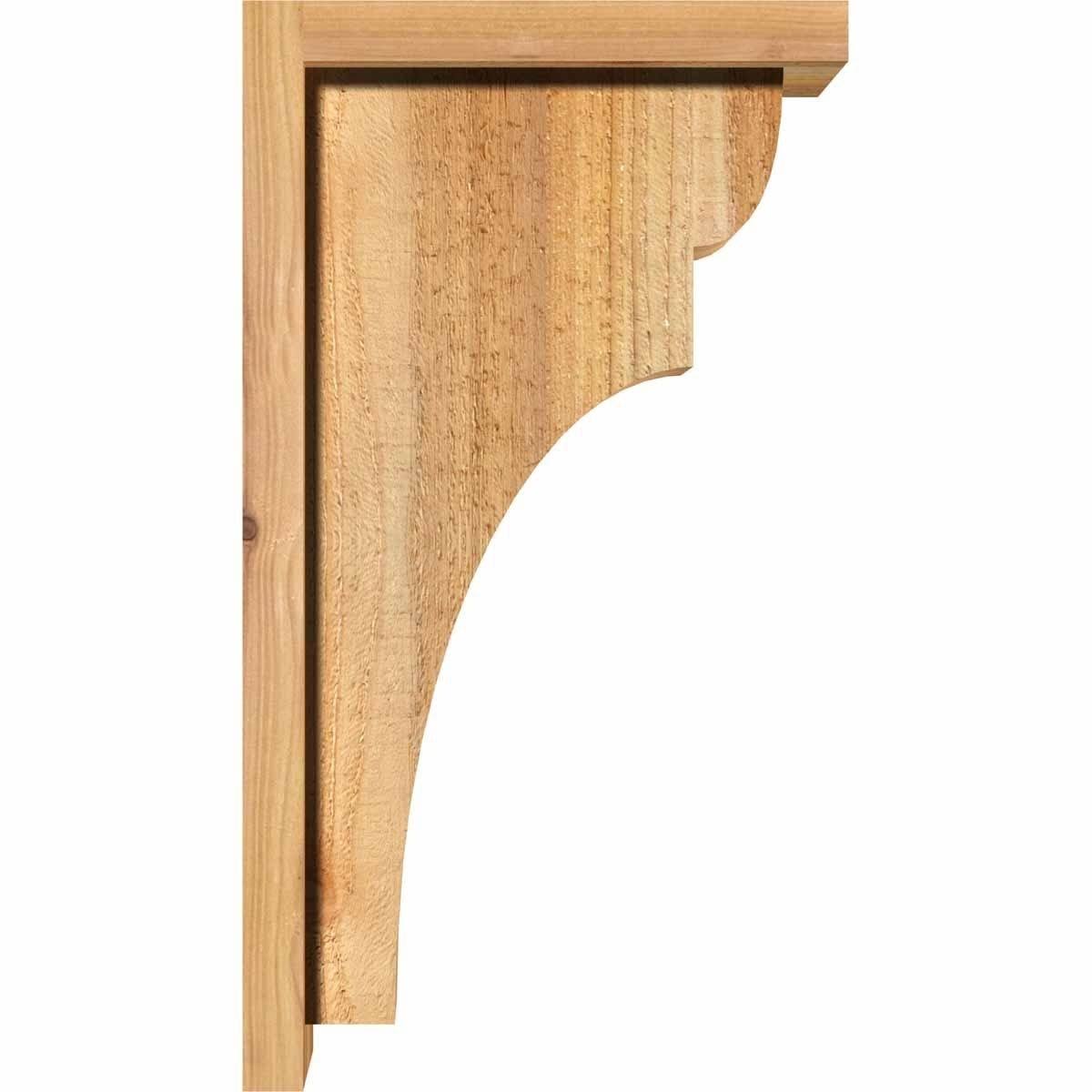 Rough Sawn Corbel with Backplate, Western Red Cedar R61670